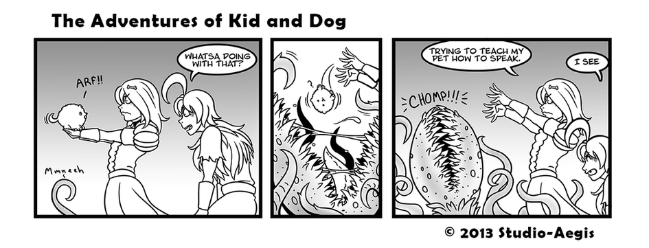 Kid And Dog - 014