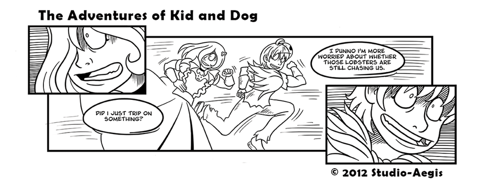 Kid And Dog - 001