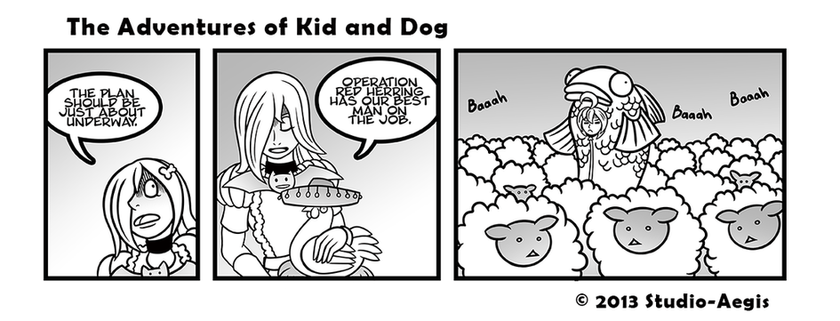 Kid And Dog - 018