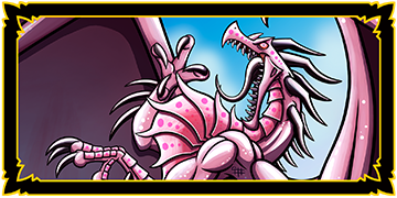 Dragon Shield - Pink Dragon