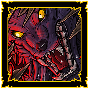 Crimson Dames Werewolf Big Bad Wolf Illustration Fangs Stalker Hunter 